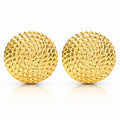 Earrings, 18K Gold Plated Steel