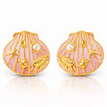 Starfishs And Crabs And Lobsters Earrings, 18K Gold Plated Steel