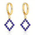 Earrings, 18K Gold Plated Steel