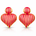 Earrings, 18K Gold Plated Steel