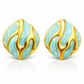 Leafs Earrings, 18K Gold Plated Steel