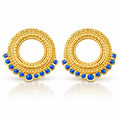 Earrings, 18K Gold Plated Steel