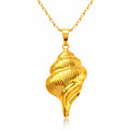 Seashell Necklace, 18K Gold Plated Steel