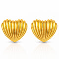 Hearts Earrings, 18K Gold Plated Steel