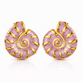 Seashells Earrings, 18K Gold Plated Steel