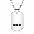 Dog tag" Necklace, Stainless Steel