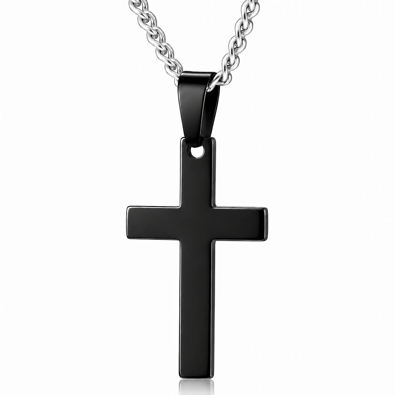 Cross" Necklace, Stainless Steel
